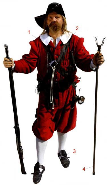 Униформа шведского мушкетера XVII века