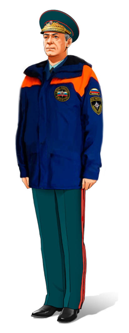 Летняя повседневная форма с курткой демисезонной (вне строя) высшего начальствующего состава ФПС ГПС МЧС России