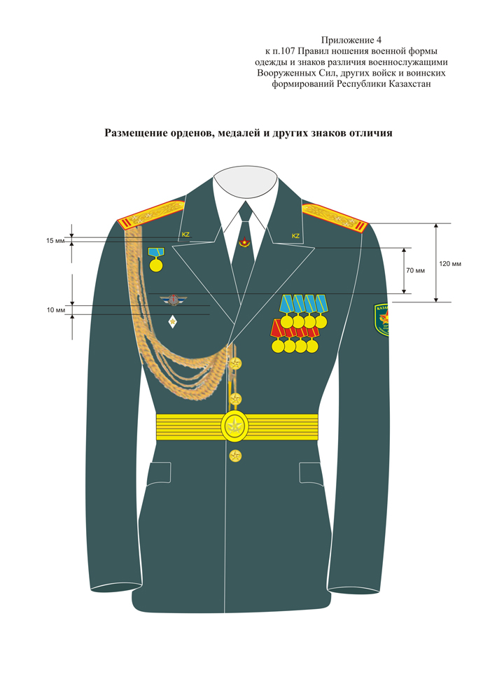 Как вешаются медали на офисную форму военнослужащих фото