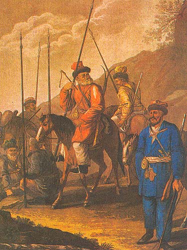12. Уральские казаки, проходившие в августе 1799 года через Аугсбург
