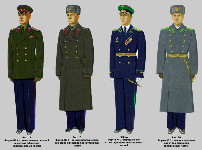 Повседневная форма одежды офицеров российской армии