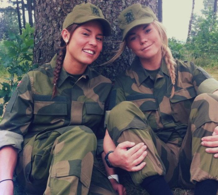 Норвежские военные девушки армия, девушки, норвегия