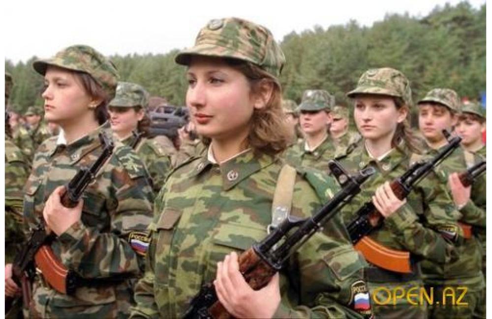 армия, девушки, оружие, россия