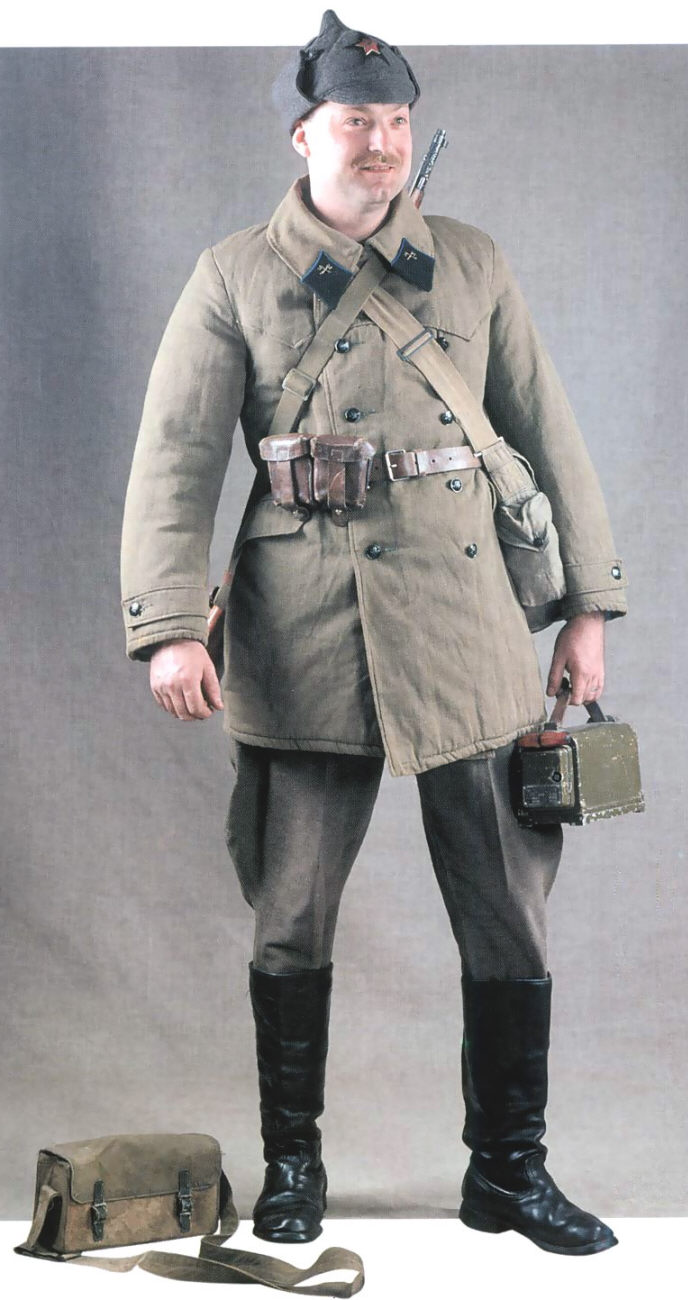 красноармеец в зимней форме инженерны войска 1941-43