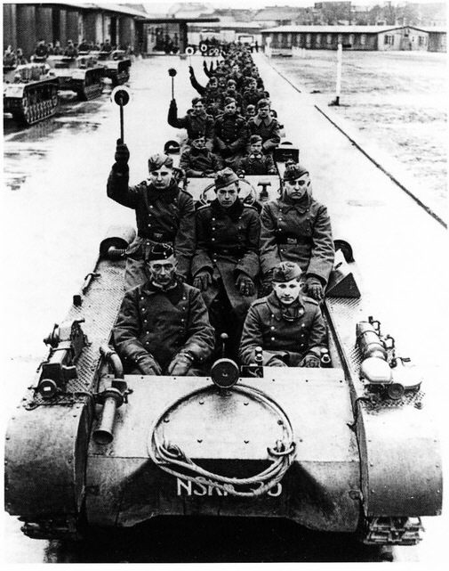 Рекруты немецкого танкового полка