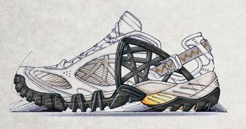 Схема строения подошвы современной спортивной обуви