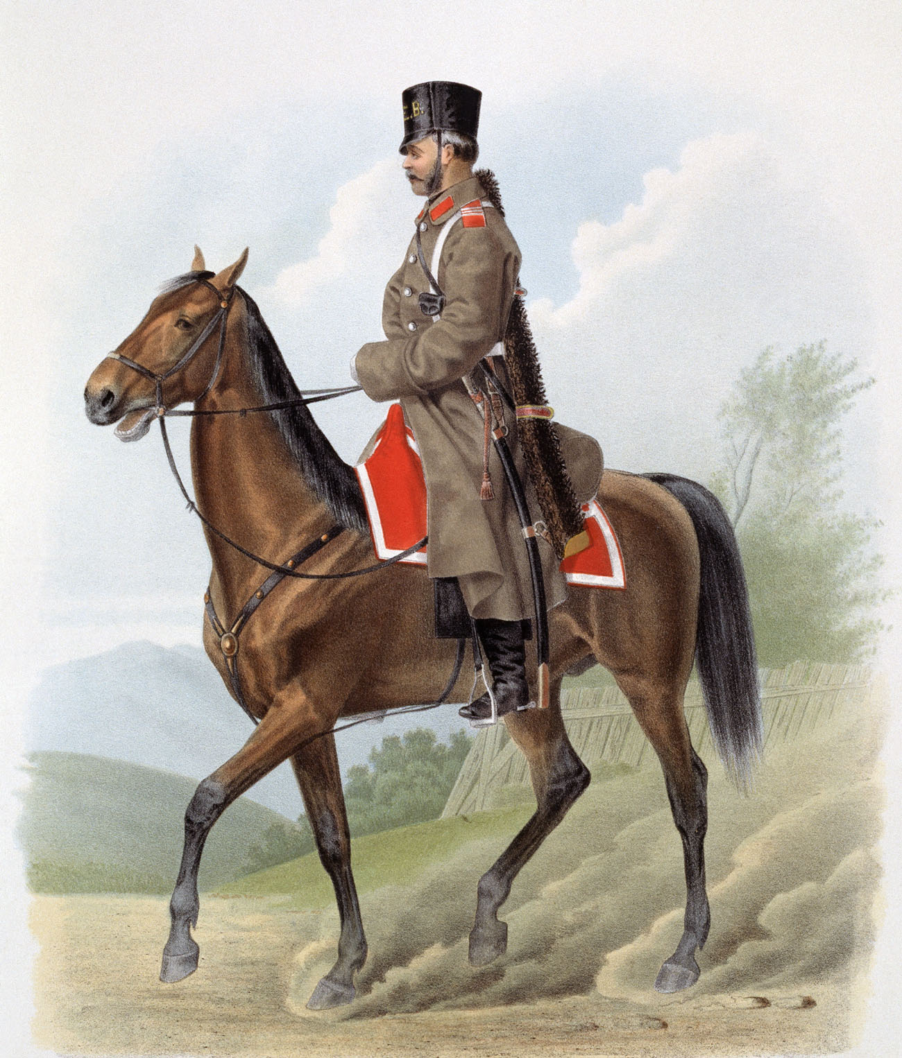 Лейб гвардии Казачий полк (походная форма). 30 сентября 1867.