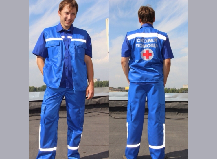 Летний вариант одеждя для сотрудников скорой помощи